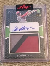 DOMINIC DOM HELLMAN 2021 Leaf Perfect Game Jersey Patch Autograph #9/19 OREGON