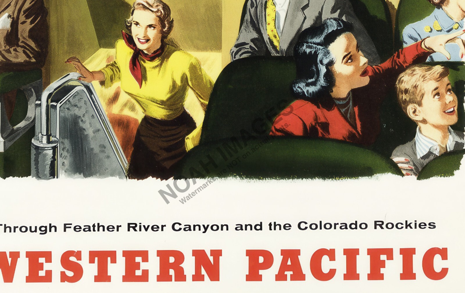 California Zephy vintage railway travel promotion poster 16x24