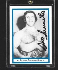39  BRUNO SAMMARTINO  signed 1991  IMAGINE LEGENDS Wrestling Card w/COA