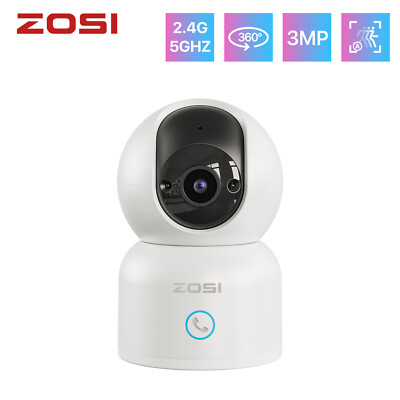 ZOSI 360° Audio WLAN Überwachungskamera 2,4/5GHz 3MP Baby Kamera Auto Tracking