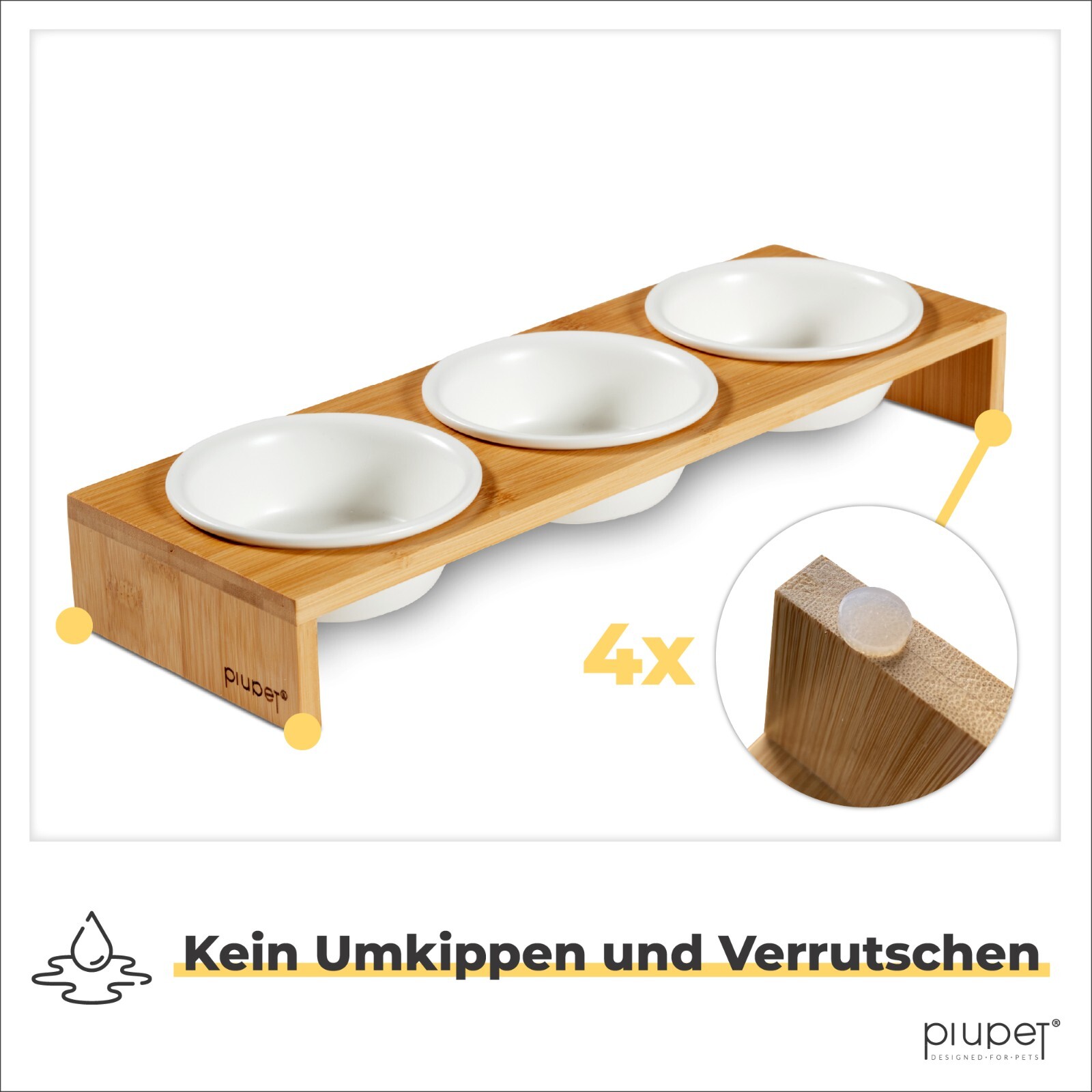 FloraFeast Sprout Futternäpfe Für Hunde – Rutschfeste Schalen, Praktisch Für Mahlzeiten