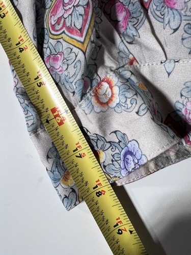 Camicia Aratta Silent Journey beige floreale collare taglia media splendidi fiori - Foto 8 di 12