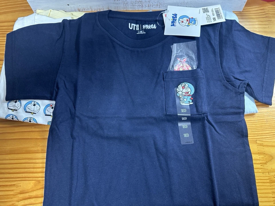 ANIME DORAEMON UT(短裤-SLEEVE 图形 T 恤)4 件套 T 恤婴儿 — 第 2/4 张图片