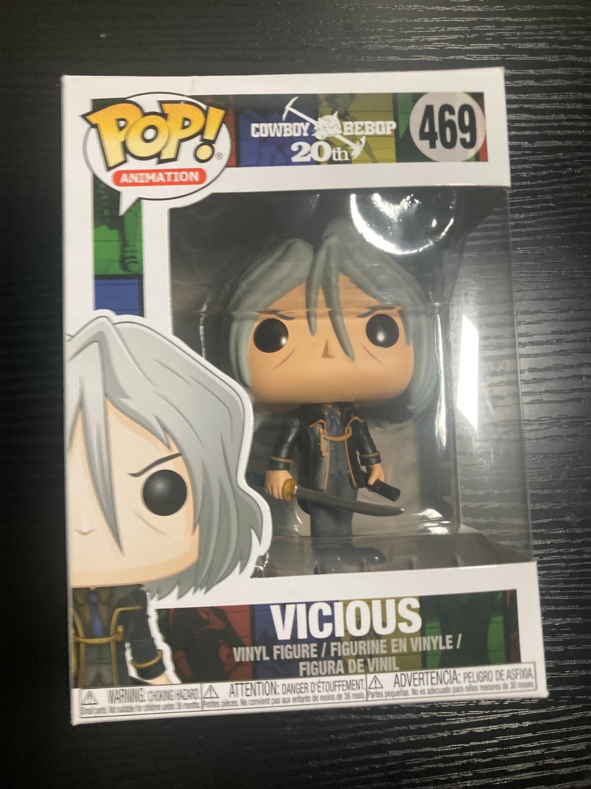 Funko Pop Animation Cowboy Bebop 20Th Anniversary Vicious 469 Vinyl Figure