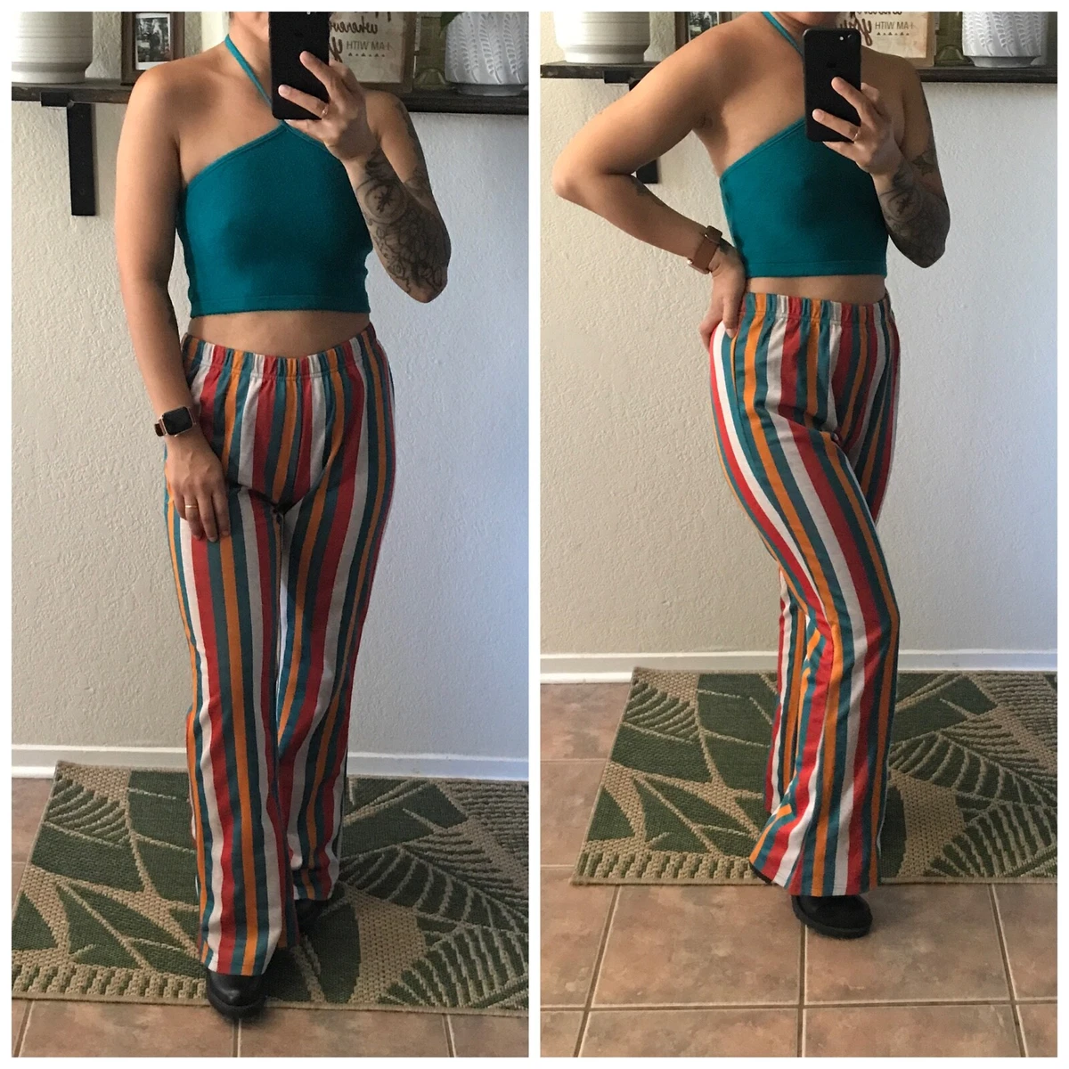 Multicolor Boho Flares Pants  Bohemian flare pants, Flare pants, Leggings  are not pants