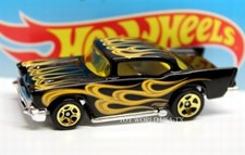2019 Hot Wheels 09 HW Flames '57 Chevy black