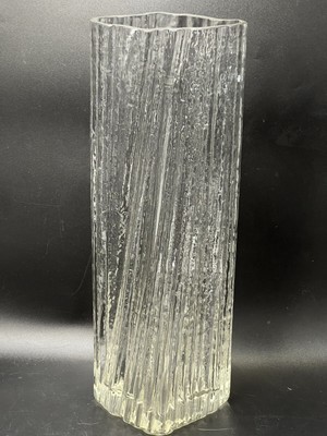 Seltene Martin Freyer für Rosenthal Studio-Linie hohe Kristallglasvase 1960-70er