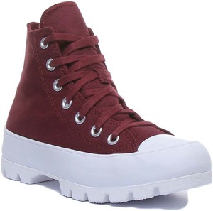 womens converse high tops burgundy