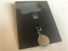 Inc International Concepts Silver-Tone Blush Druzy Crystal Charm NEW!