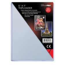 Ultra PRO Toploader Sized fit to Thick Card Masterpiece Holder Protector 5"x7"