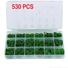 530PCS Green HNBR O-Rings Assortment Kit for A/C Compressor 18 Sizes US Stock