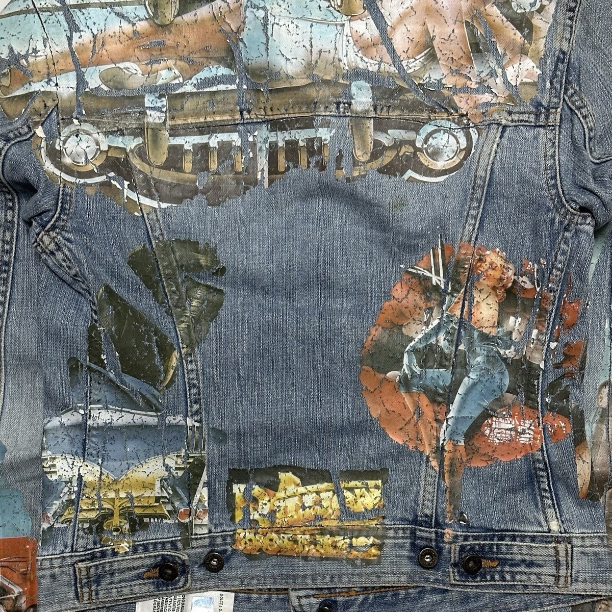 D&G Spring Summer 2002 Painted Denim Jacket | eBay