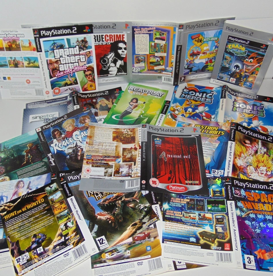 Playstation 2 PS2  Instruction Manual Book Case Box Art Cover Insert Inlay Only - Image 2 of 2