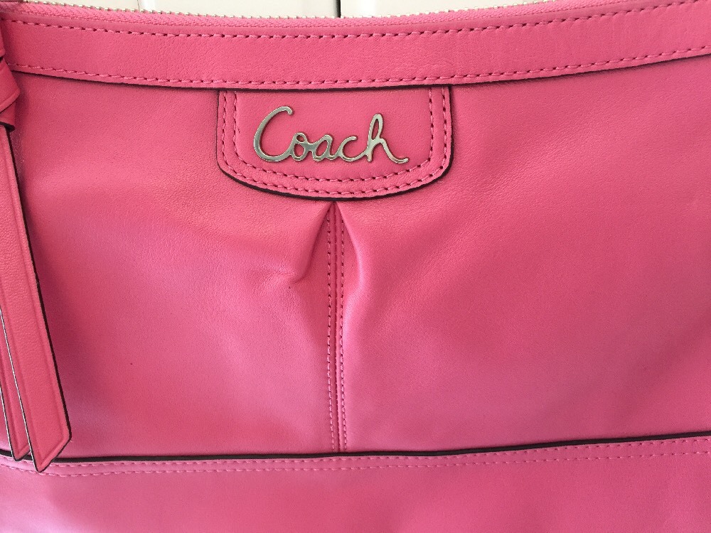 Coach F19729 Park Leather Pink Duffle Crossbody Convertible Bag