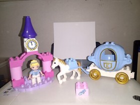 LEGO DUPLO DISNEY PRINCESS CINDERELLA'S CARRIAGE SET#6153 RETIRED(MISSING SKIRT)