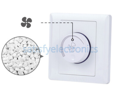 10A 220V Adjustment Ceiling Fan Speed Control Switch Wall Button Dimmer Switch