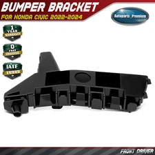 Front Driver Outer POM Plastic Bumper Bar Retainer Bracket for Honda Civic 22-24