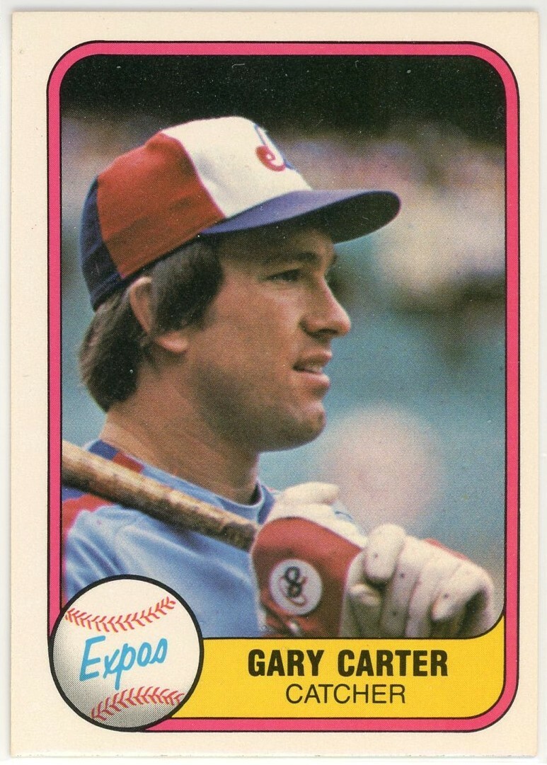 1981 Fleer Gary Carter #142 Montreal Expos - HOF - Set Break