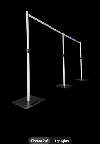 Heavy Duty Pipe and Drape Backdrop Stand Kit for Flower Balloon Wedding Curtain - Picture 3 of 3