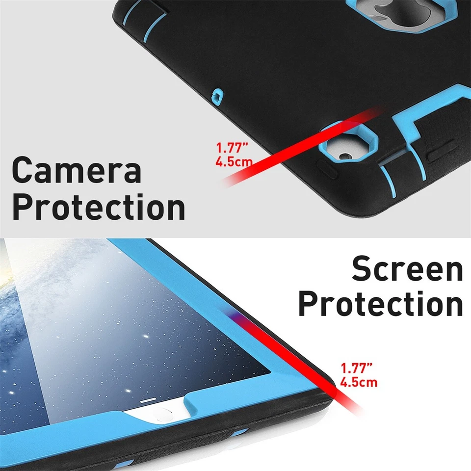 For Apple iPad 4th/3/2nd Gen Case 9.7" Heavy Duty Rugged Shockproof Cover Stand - Image 3 of 4
