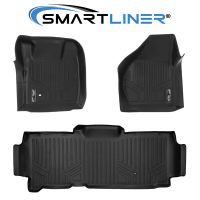 SMARTLINER Custom Fit Floor Mats Liner OEM 2008-2010 Ford Super Duty SuperCab