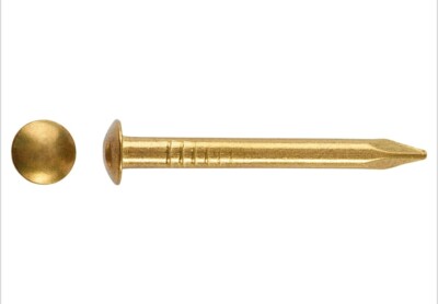 LUX Messing Nägel 2,0 x 30 mm Linsenkopf (100 Stück)   Holz & Möbelbau