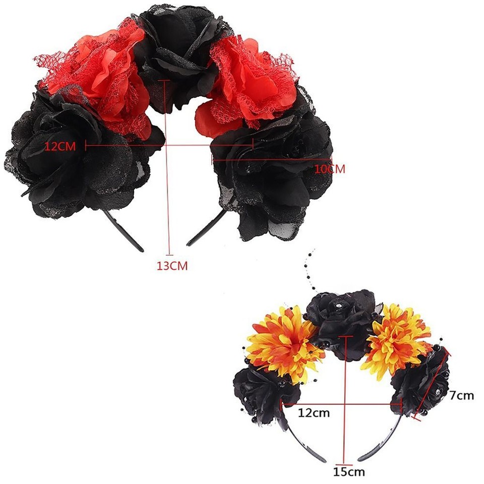 Exquisite Tiara Halloween Flower Headbands Terror Spider Headband