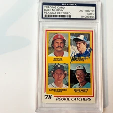 Dale Murphy Signed 1978 Topps #708 2nd Year PSA Auto Authentic