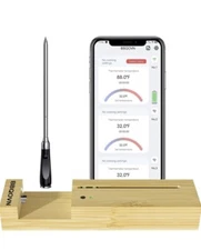 BBQOVN Smart Wireless Meat Thermometer, 3.9mm Ultra-Thin Probe