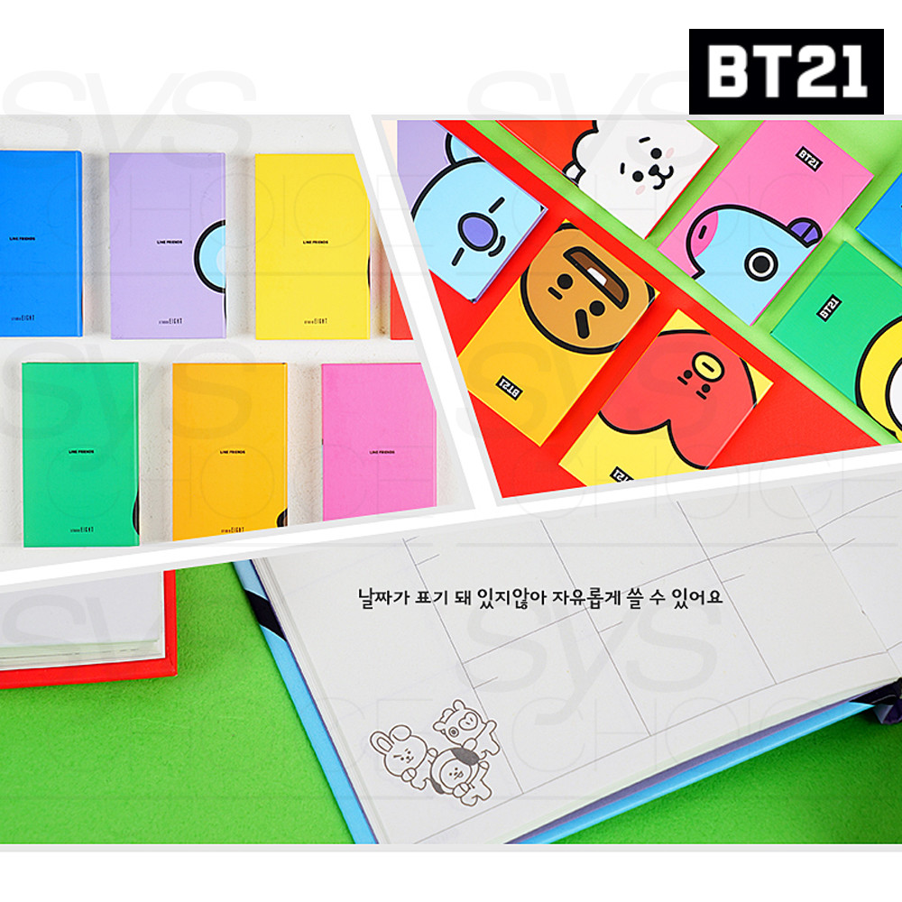 BTS　DIARY BTS BT21 Official Authentic Goods Diary A Ver 7Characters