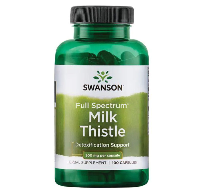 Swanson Milk Thistle Capsules High Strength 1000mg 50 Servings
