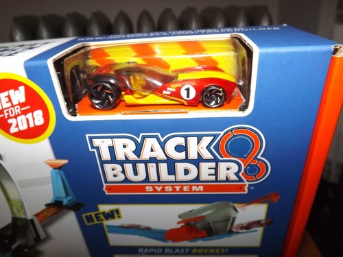 HOT WHEELS TRACK BUILDER ROCKET LAUNCH CHALLENGE W / RED VEHICLE NIB - Picture 2 of 5