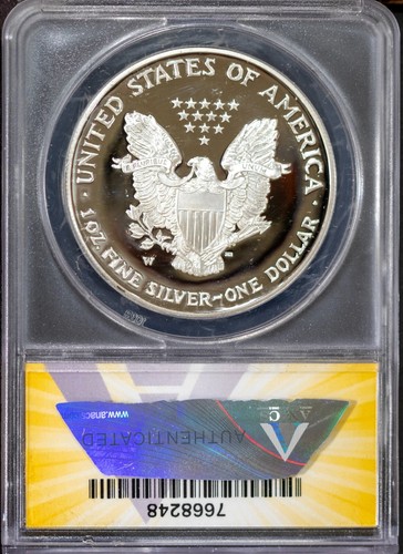 2002-W $1 Silver American Eagle PF 68 DCAM ANACS # 7668248 + Bonus - Picture 2 of 2