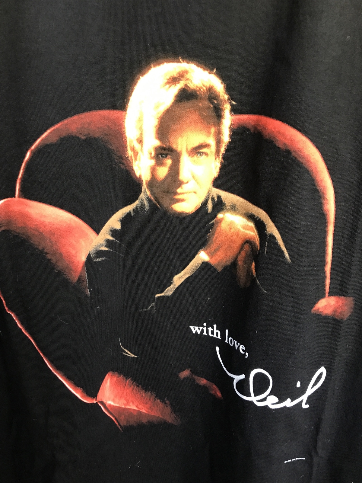 Vtg 90’s Neil Diamond Shirt Never Worn Black Concert Tour USA XL