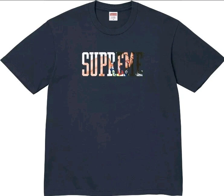 T shirt Supreme Tera Patrick bleu marine taille L neuf dans son emballage limité 