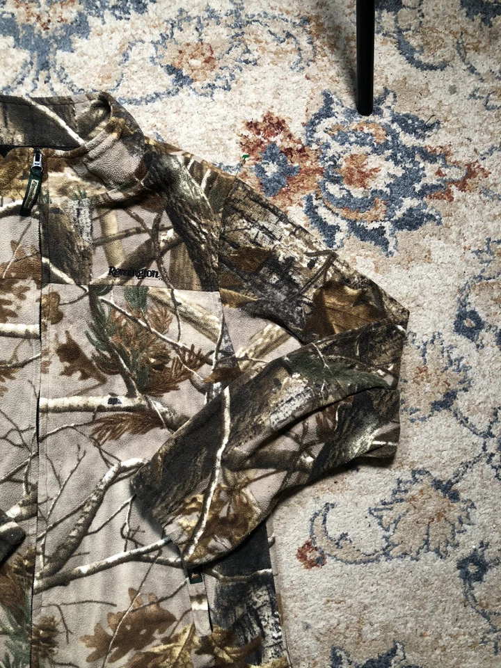 Камуфляжная охотничья куртка Remington на молнии молодежный размер 20-22 винтажная - Изображение 4 из 4