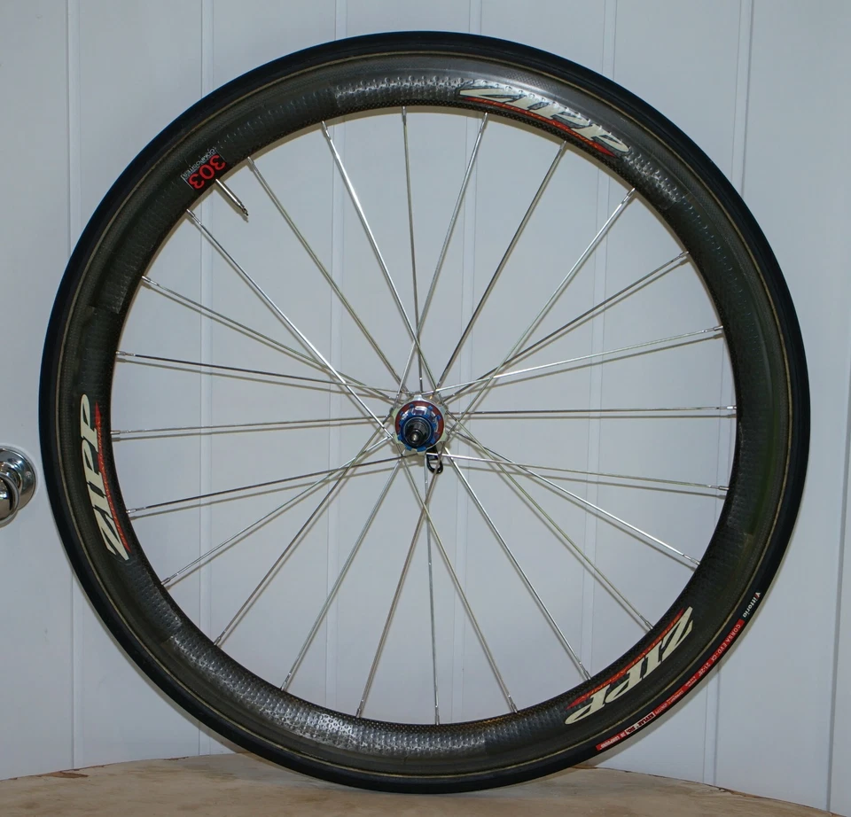 ПАРА ТРУБЧАТЫХ ТРУБЧАТЫХ КОЛЕС НА МОЛНИИ 303 С ЯМОЧКАМИ ИЗ КАРБОНА ДЛЯ ДОРОЖНОГО ВЕЛОСИПЕДА CAMPAGNOLO БЕСПЛАТНАЯ СТУПИЦА - Изображение 2 из 4