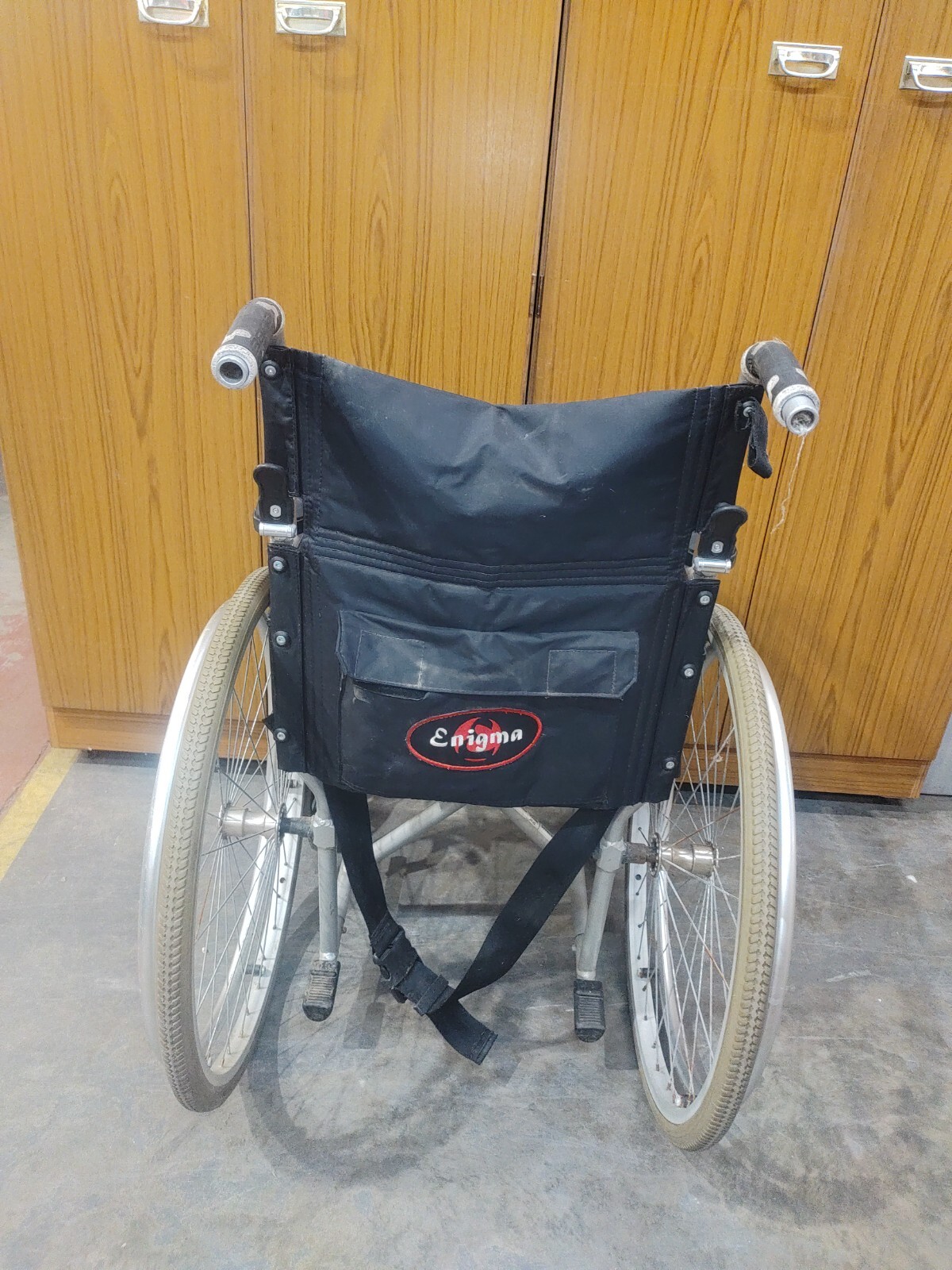 Enigma Black Fold Up Wheel Chair Max 115kg Used Acceptable Condition