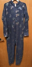 12 Unicorn JUSTICE Hooded Pull-On Zipper Pajamas One-Piece Never Worn
