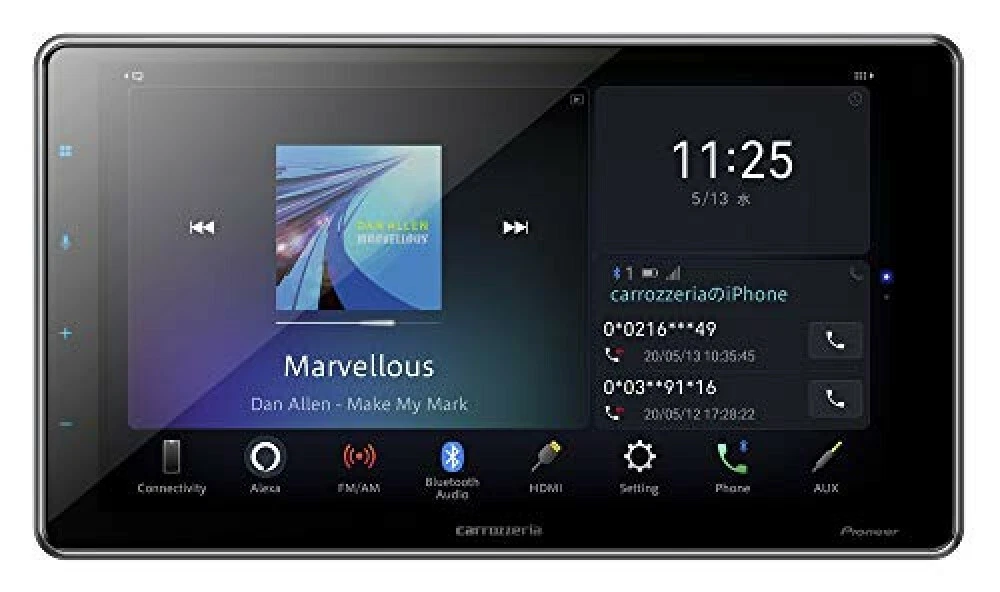Pioneer Car Audio Carrozzeria DMH-SF700 Type 9 1DIN Bluetooth