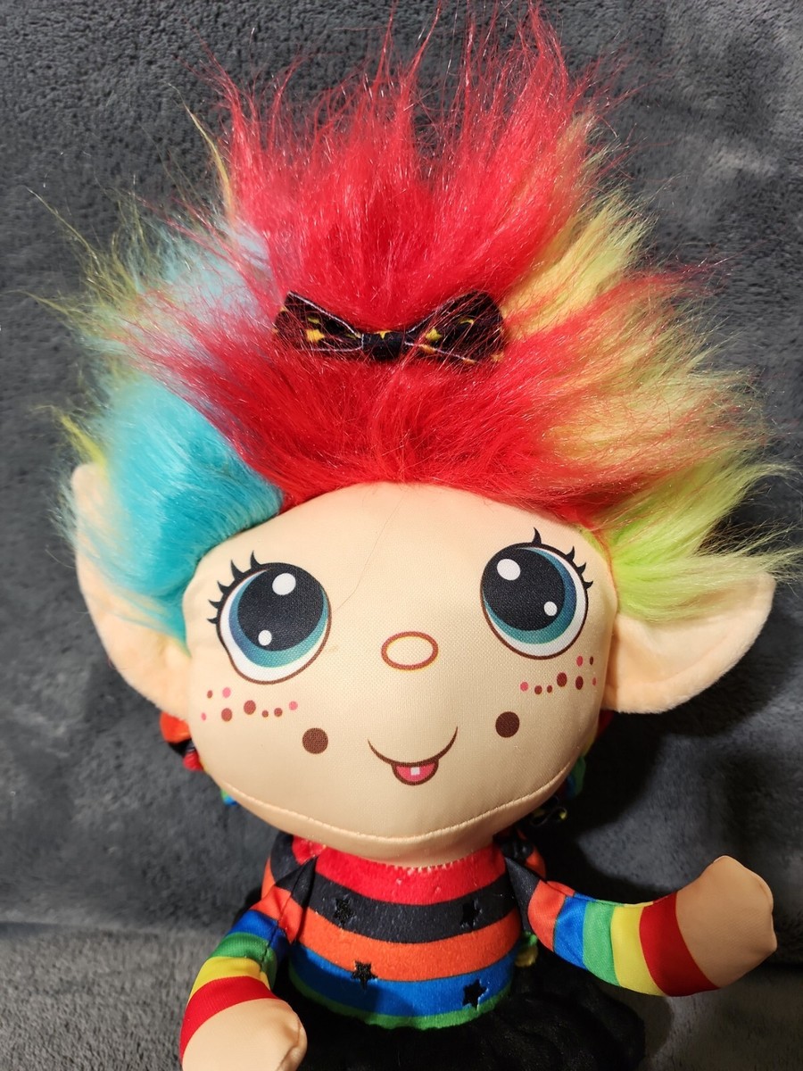 FlipZee! Trolls Bright Rainbow Colors Plush Doll in