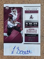 2018 Contenders Draft Football College Ticket AUTO AUTOGRAPH #269 Jaleel Scott