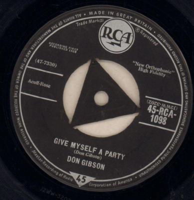 Don Gibson(2nd State 7'' Vinyl)Give Yourself A Party / Look Who's Blue-R-Ex/G+