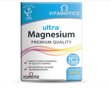 Vitabiotics Ultra Magnesium 375mg Premium Quality - 60 Tablets BB:07/2027 0.33 per thousand milligrams