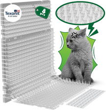 8 Pack Scat Mat for Cats - 16 X 13 Inch Cat Repellent Mat with 1 Inch Spike Is a