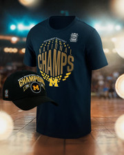 Michigan Wolverines 2026 NCAA Men  s Basketball National Champions T-Shirt, HatS4
