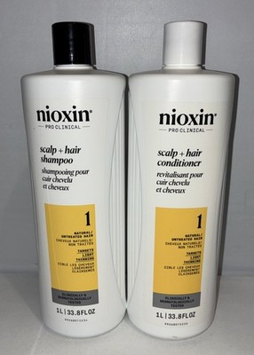 NIOXIN System 1 Shampoo + Conditioner Combo | Natural Hair with Light Thinning