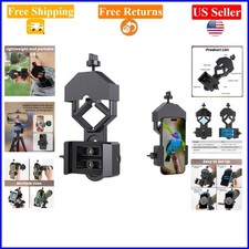 Smartphone Adapter Mount for Telescopes  Binoculars, Regular Size, Black