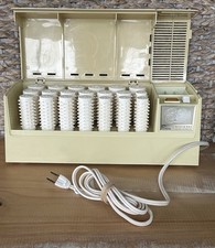 Vintage Sears Mist Dry Instant Hairsetter 20 Hot Rollers HEATS UP LIGHTS UP