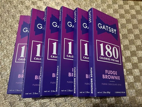 Gatsby 180 Cal Fudge Brownie Schokolade 6 Riegel Low Carb Zucker Fett Keto Diät  - Bild 3 von 4